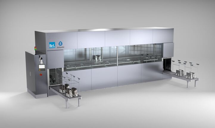 AtlanticTR multi-chamber immersion system as the optimal inline solution for the highest cleanliness requirements at high throughput rates.