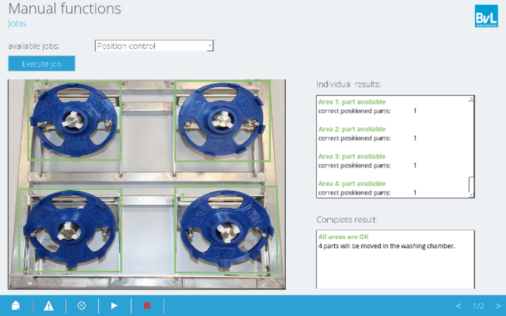 Efficient cleaning with perfect component positioning