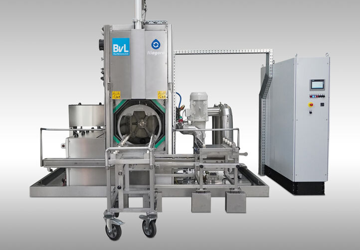 Powerful BvL Niagara standard cleaning system with uncomplicated handling for reliable and fast work processes