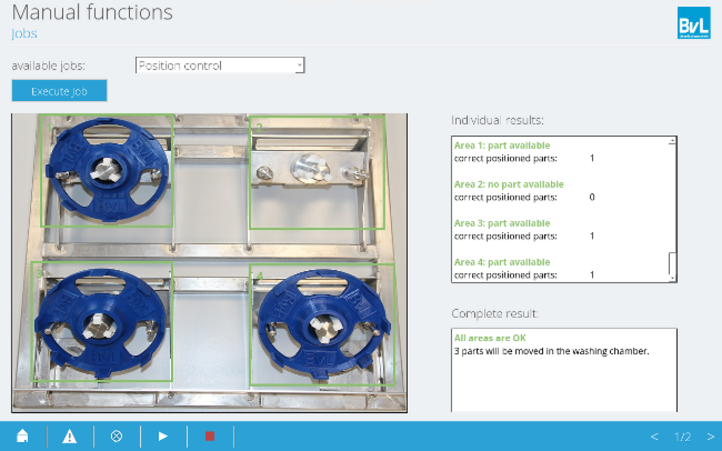 Efficient cleaning with perfect component positioning